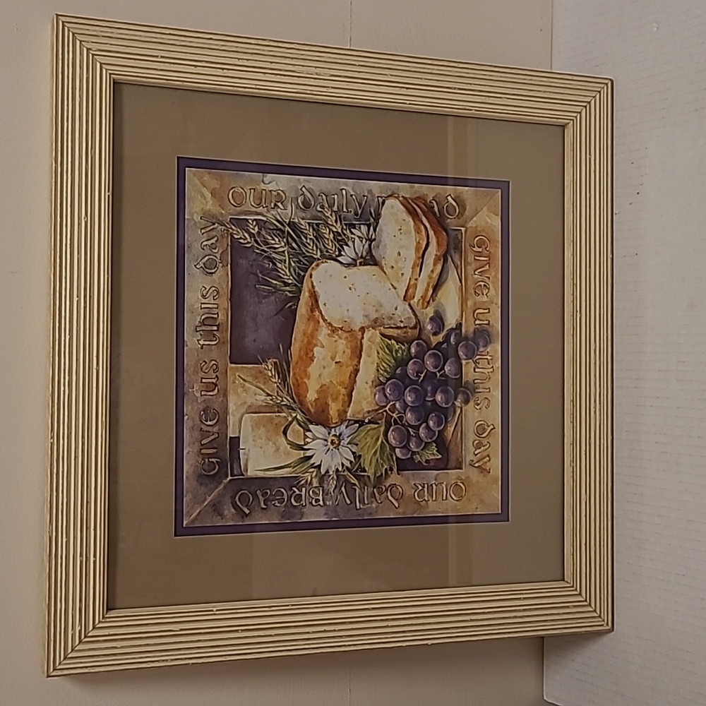 Vintage Home Interior Bread of Life Picture